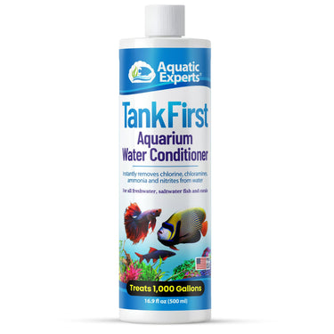 TankFirst Complete Aquarium Water Conditioner - Fish Water Conditioner, Instantly Removes Chlorine, Chloramines, and detoxifies Ammonia from Fish Tank Water Conditioner Aquatic Experts Regular 500 ML